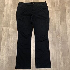 Womens Old Navy Boot Cut Mid Rise Black Business Casual‎ Chino Pants